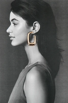 Mod Square Hoop Earrings