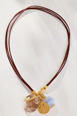 Chan Luu Antigua Leather Charm Necklace