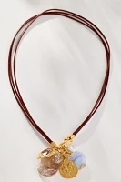 Chan Luu Antigua Leather Charm Necklace