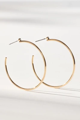 Thin Sparkle Hoop Earrings