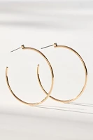 Thin Sparkle Hoop Earrings