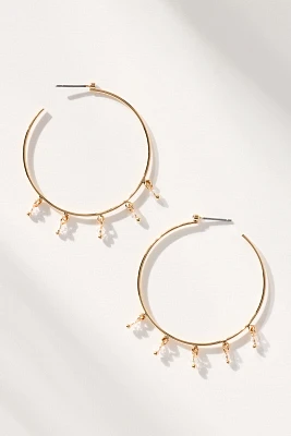 Drippy Sparkle Hoop Earrings