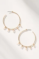 Drippy Sparkle Hoop Earrings