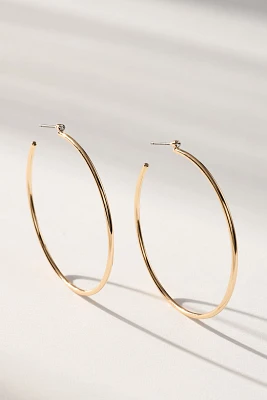 Large Sparkle Hoop Earrings