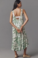 By Anthropologie Mesh Sleeveless Midi Dress