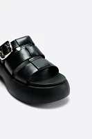 Intentionally Blank Nell Platform Slide Sandals