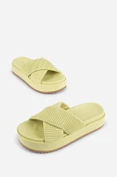 Intentionally Blank Sylvie Platform Slide Sandals