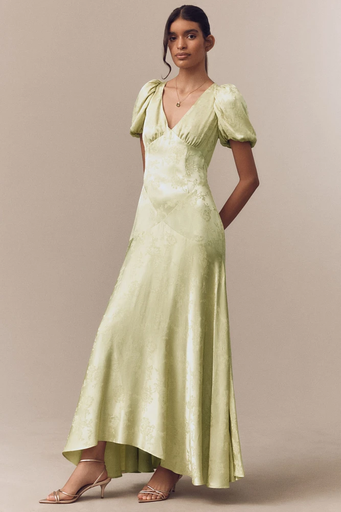 Mare Jacquard Linen Blend Dress