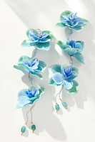 Hawaiian Floral Drop Earrings