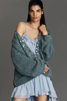 By Anthropologie Paillette Cardigan Sweater