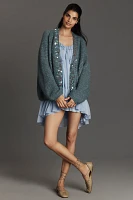 By Anthropologie Paillette Cardigan Sweater