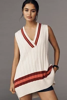 By Anthropologie Sporty V-Neck Sweater Vest