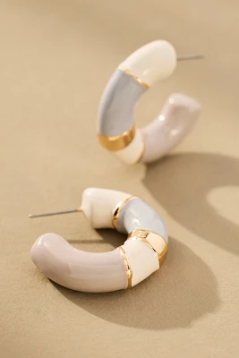 Colorblock Hoop Earrings