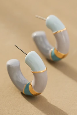 Colorblock Hoop Earrings