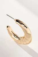 Molten Moon Hoop Earrings
