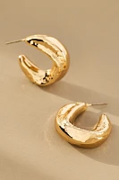Squared Molten Hoop Earrings
