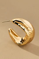 Squared Molten Hoop Earrings