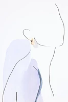 Squared Molten Hoop Earrings