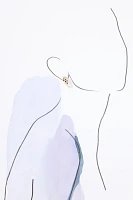 Mixed Metal Triple Huggie Earrings