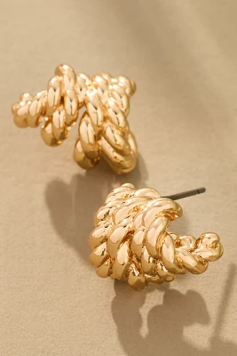 Ribbed Mini Huggie Earrings
