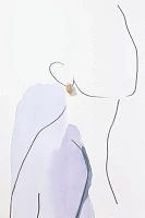 Two-Tone Curve Post Earrings