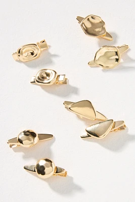 By Anthropologie Molten Metal Clips, Set of 8
