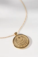 Jane Win Love JW Original Pendant Coin Necklace