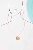 Jane Win Love JW Original Pendant Coin Necklace