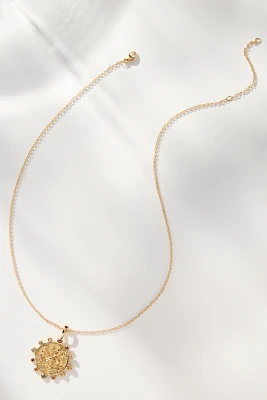 Jane Win Hope Petite Embellished Coin Necklace