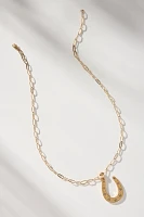Jane Win Lucky Starry Horseshoe Pendant Necklace