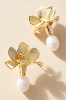 Georgie Quinn Fiore Perla Flower Drop Earrings