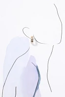 Two-Tone Triple Huggie Earrings