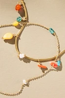 Drippy Charm Anklets, Set of 2