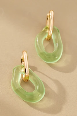 Lucite Huggie Hoop Earrings