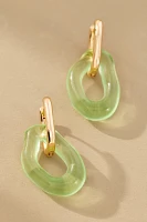 Lucite Huggie Hoop Earrings