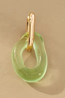 Lucite Huggie Hoop Earrings