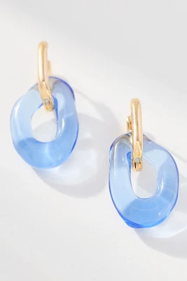 Lucite Huggie Hoop Earrings