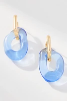 Lucite Huggie Hoop Earrings