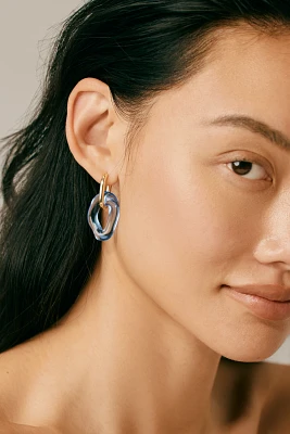 Lucite Huggie Hoop Earrings