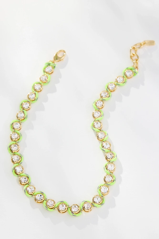 Logan Tay Paracord Pavé Chain Necklace