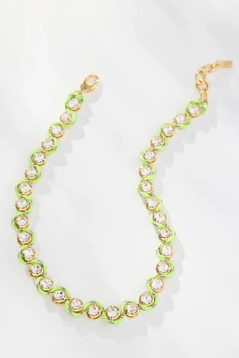 Logan Tay Paracord Pavé Chain Necklace