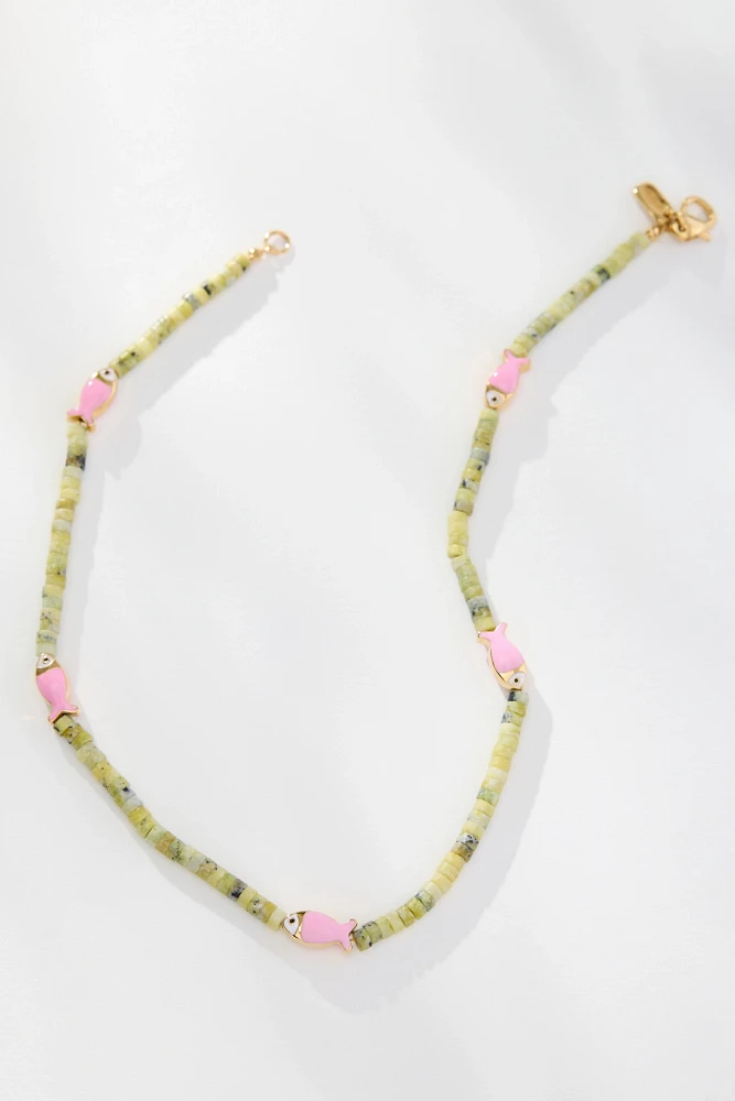 Logan Tay Fish Beaded Necklace