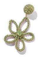 Deepa Gurnani Fiorella Flower Drop Earrings