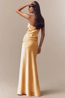 Mare Strapless Ruched Corset Dress