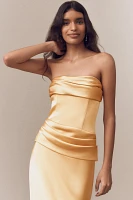 Mare Strapless Ruched Corset Dress