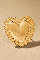 The Pink Reef Love Heart Stud Earrings