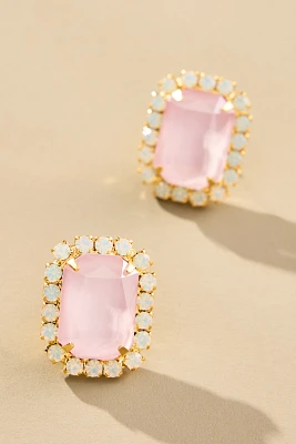 The Pink Reef Neon Gem Stud Earrings
