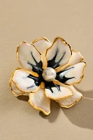 The Pink Reef Small Handpainted Jewel Box Flower Earrings