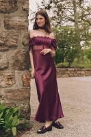 Mare Satin & Lace Maxi Slip Dress