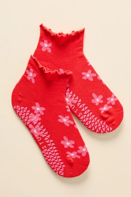 Pointe Studio Bloom Quarter Grip Socks